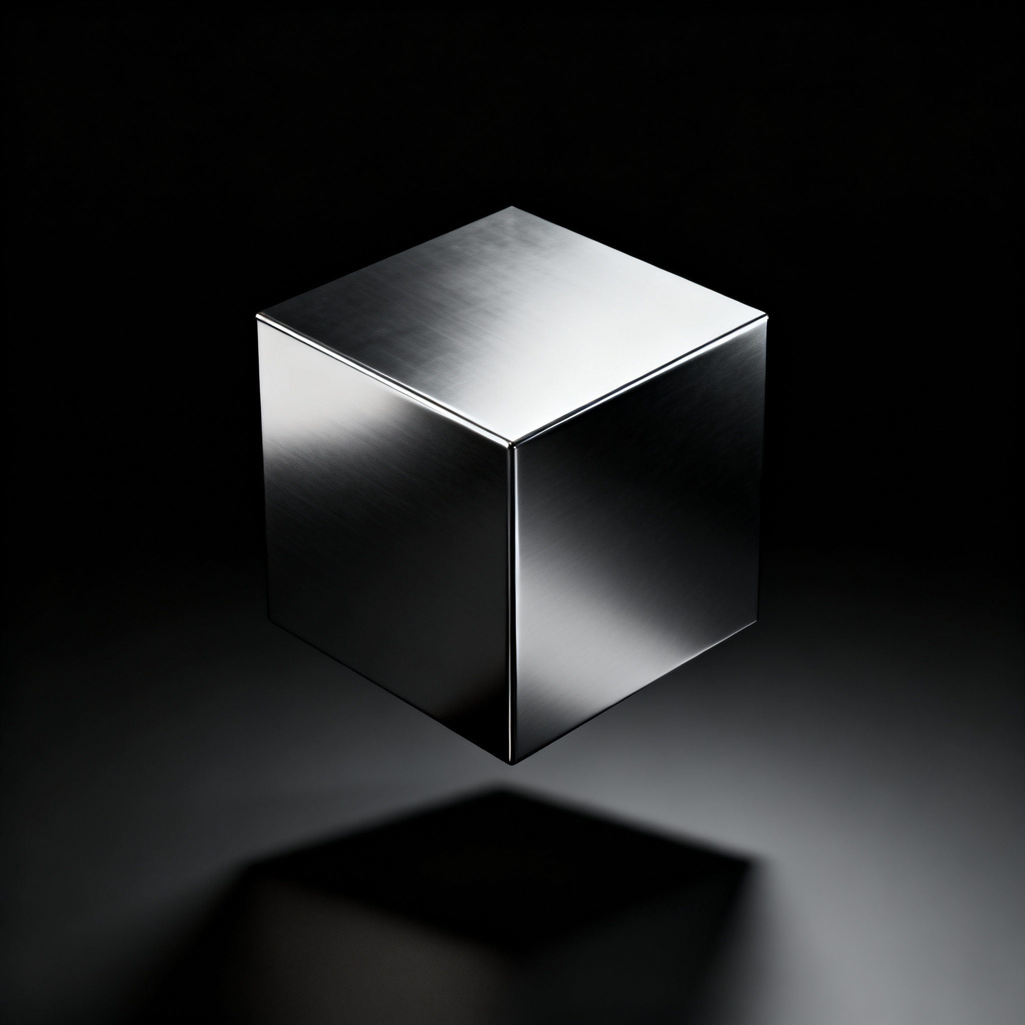 Chrome steel cube